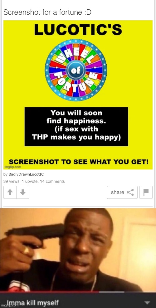 I lost | image tagged in imma kill myself | made w/ Imgflip meme maker