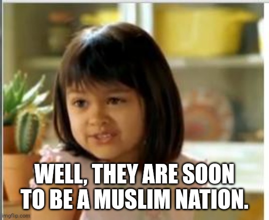 Why not both | WELL, THEY ARE SOON TO BE A MUSLIM NATION. | image tagged in why not both | made w/ Imgflip meme maker