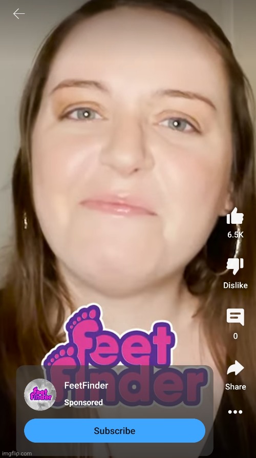 I GOT A FEET FINDER AD ON YT SHORTS ☠️☠️ | made w/ Imgflip meme maker