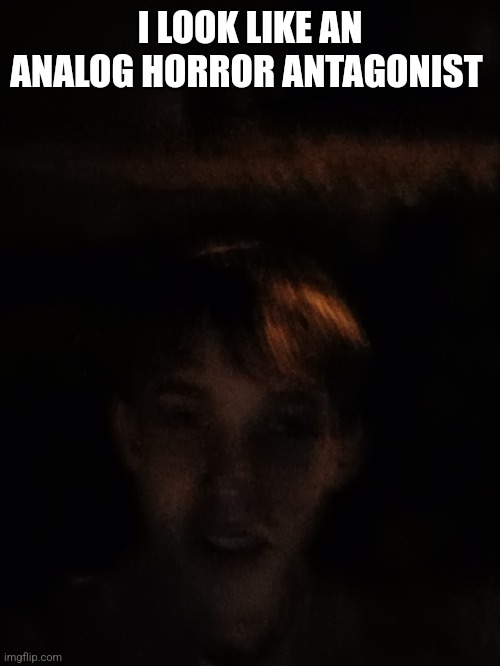 I LOOK LIKE AN ANALOG HORROR ANTAGONIST | made w/ Imgflip meme maker