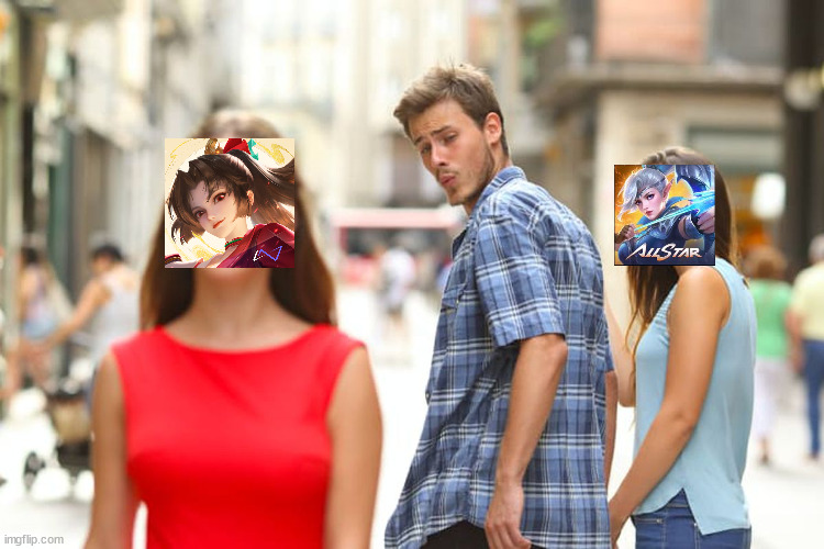 Distracted Boyfriend | image tagged in memes,distracted boyfriend,mobile games | made w/ Imgflip meme maker