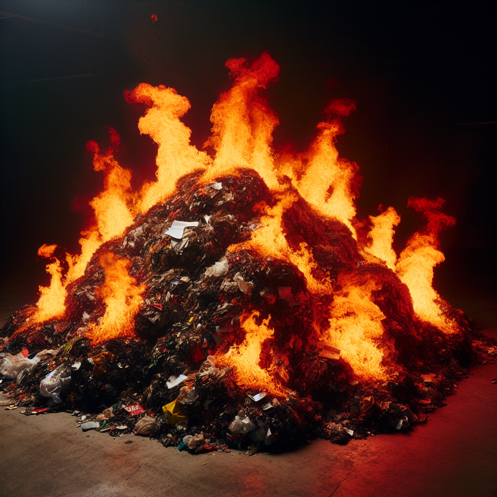 Flaming pile of poo Blank Meme Template