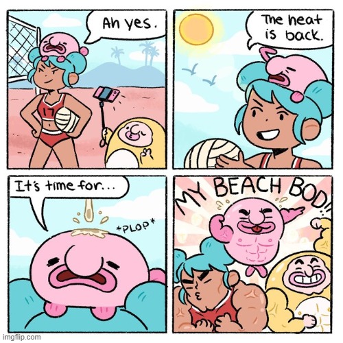 Damn they're JACKED! | image tagged in summer,bird poop,beach,body,muscles,blobfish | made w/ Imgflip meme maker