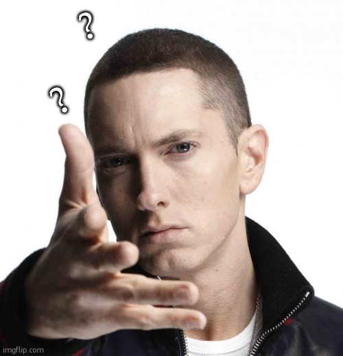 Eminem video game logic | ? ? | image tagged in eminem video game logic | made w/ Imgflip meme maker