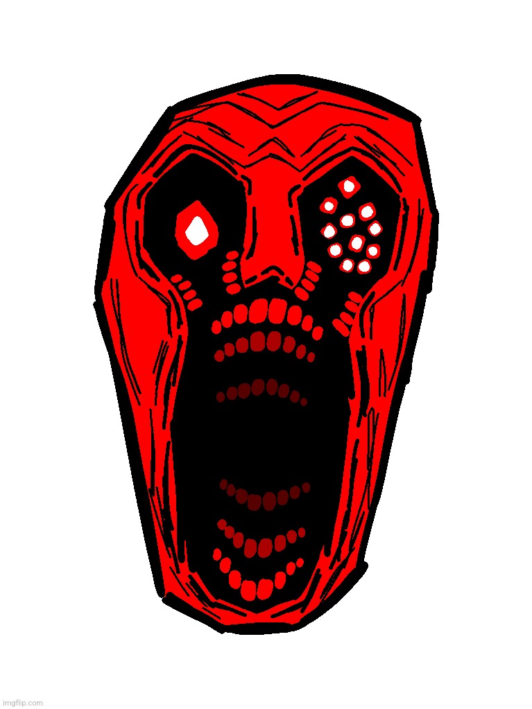 drawing of an entity from a doors hack | made w/ Imgflip meme maker