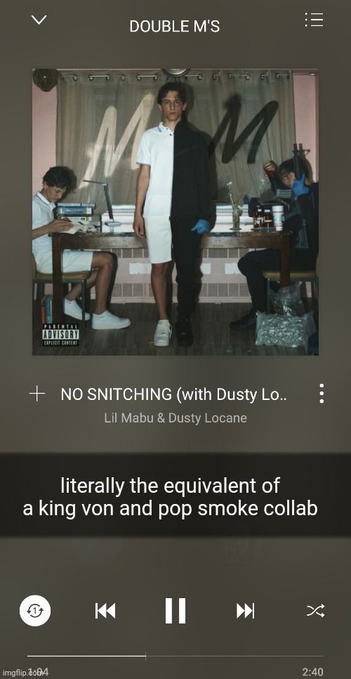 hi chat | literally the equivalent of a king von and pop smoke collab | made w/ Imgflip meme maker