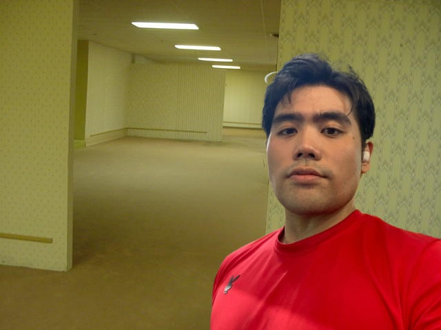 Chris Yam in the backrooms Blank Meme Template