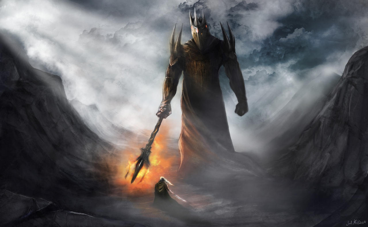 High Quality Morgoth vs Fingolfin Blank Meme Template