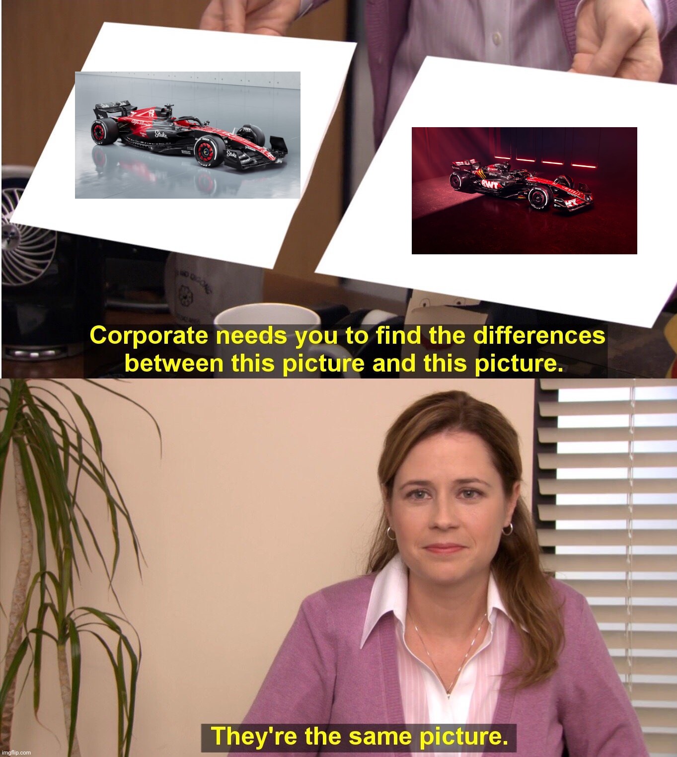 They're The Same Picture | image tagged in memes,they're the same picture,formula 1,car,deadpool | made w/ Imgflip meme maker