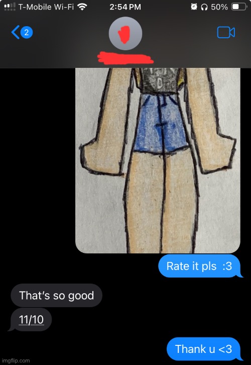 My gf liked it :D (I don’t know if you guys know her name so I’ll censor) | made w/ Imgflip meme maker