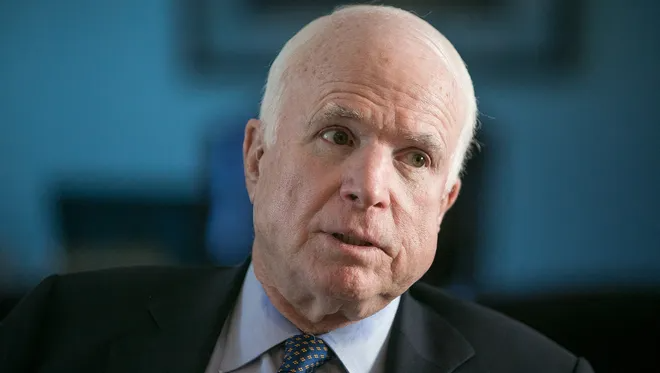 High Quality McCain Slaps Back Blank Meme Template