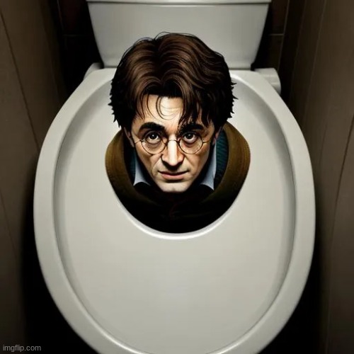 harry potty | image tagged in harry potter,memes,funny,harry potter meme,skibidi toilet | made w/ Imgflip meme maker