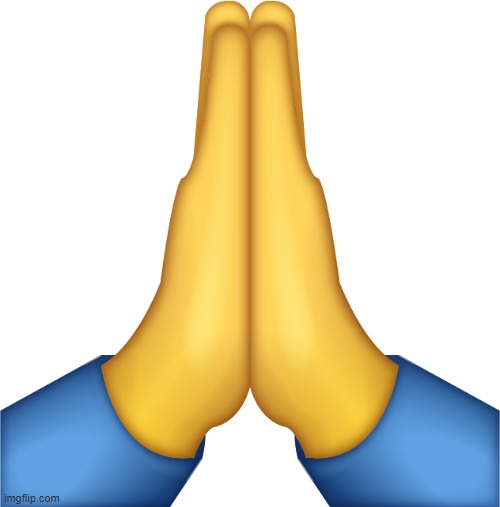 Praying Hands Emoji | image tagged in praying hands emoji | made w/ Imgflip meme maker