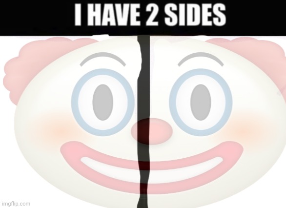 i have 2 sides | image tagged in i have 2 sides | made w/ Imgflip meme maker