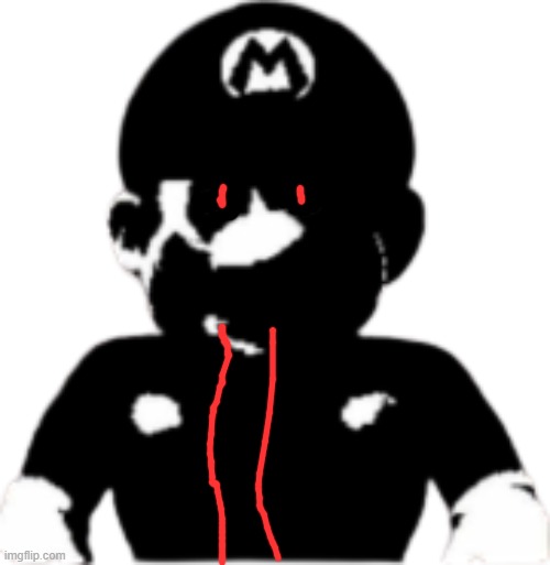 staring scary mario | image tagged in staring scary mario | made w/ Imgflip meme maker