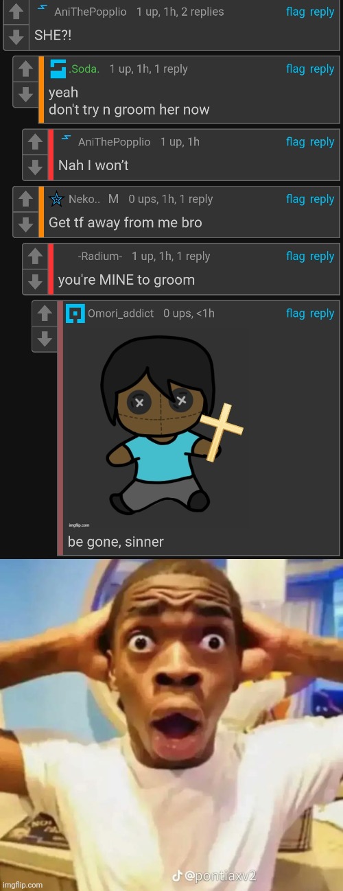 image tagged in shocked black guy | made w/ Imgflip meme maker