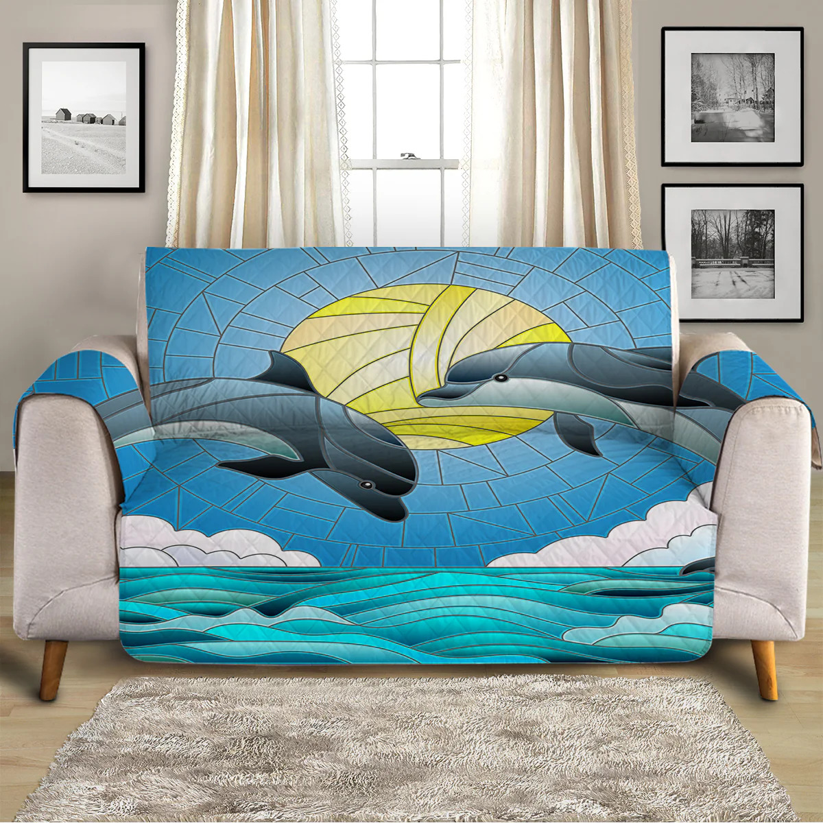 Dolphin Couch Blank Meme Template