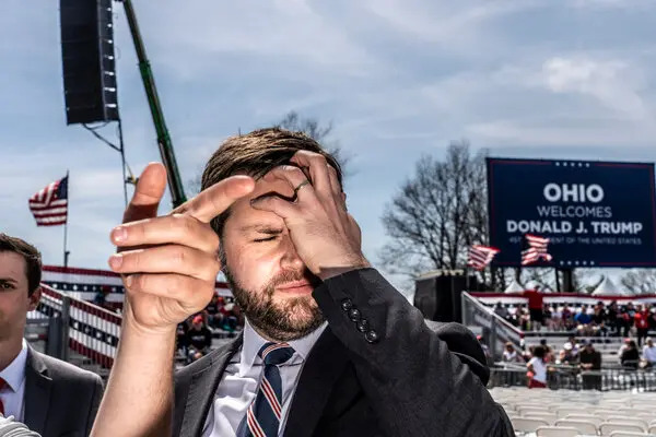 JD Vance brain worm Blank Meme Template