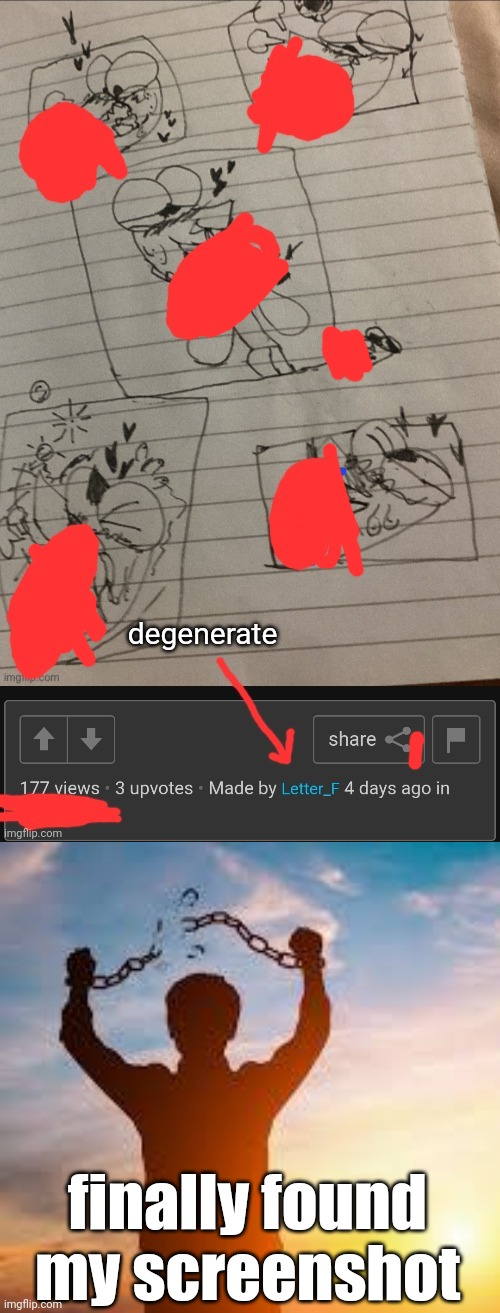 finally found my screenshot | image tagged in im free | made w/ Imgflip meme maker