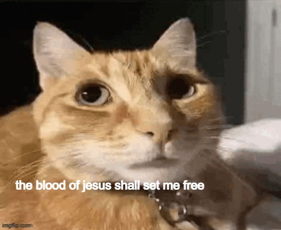the blood of jesus shall set me free | made w/ Imgflip meme maker