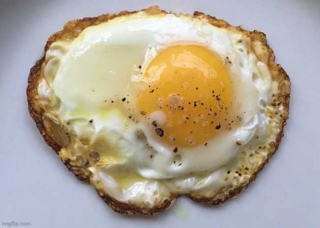 Fried egg | image tagged in fried egg | made w/ Imgflip meme maker