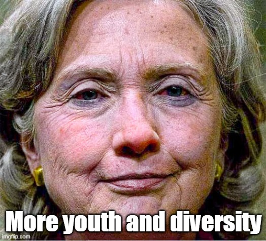 More youth and diversity | made w/ Imgflip meme maker