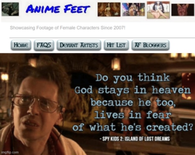 "Anime Feet Blogspot" | image tagged in anime,anime memes,animeme,foot fetish,feet,foot | made w/ Imgflip meme maker