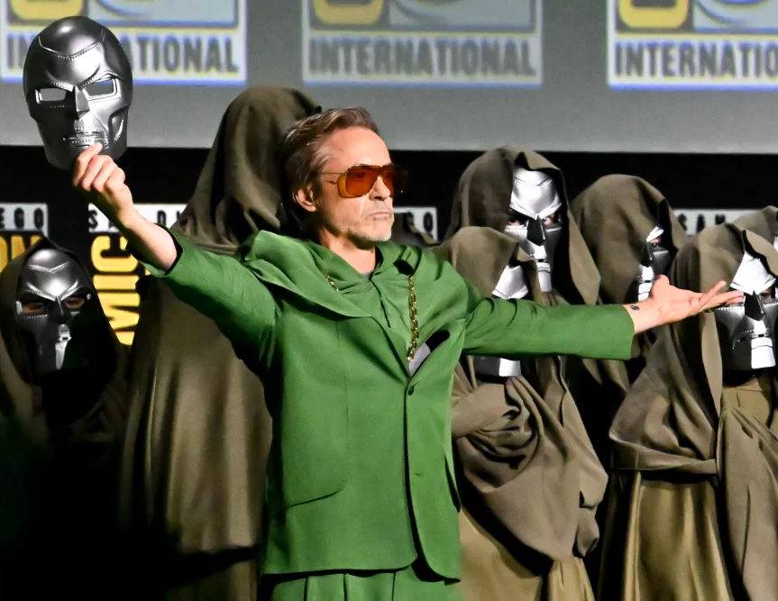 Dr. Doom Robert Downey Jr. Blank Meme Template