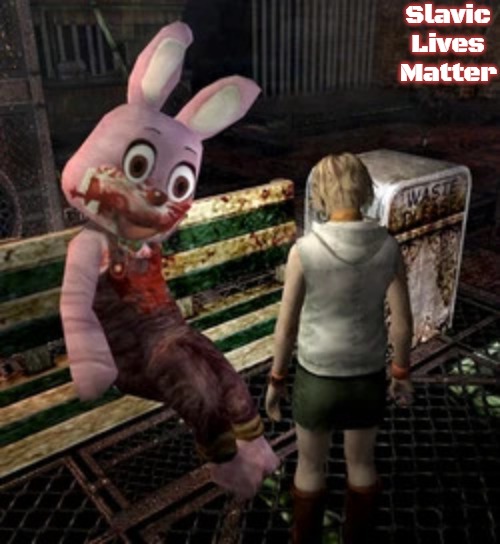 Robbie the Rabbit | Slavic Lives Matter | image tagged in robbie the rabbit,slavic | made w/ Imgflip meme maker