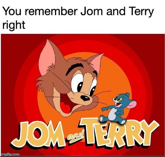 My favorite, Jom and Terry | image tagged in reposts,repost,memes,tom and jerry,jom and terry,show | made w/ Imgflip meme maker