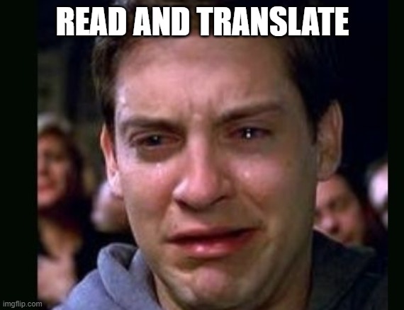 BORING LESSON | READ AND TRANSLATE | image tagged in read and translate | made w/ Imgflip meme maker