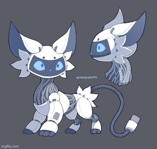 Robo Kitty! (Art by Wingedwolf94) | image tagged in furry,furry art,art | made w/ Imgflip meme maker