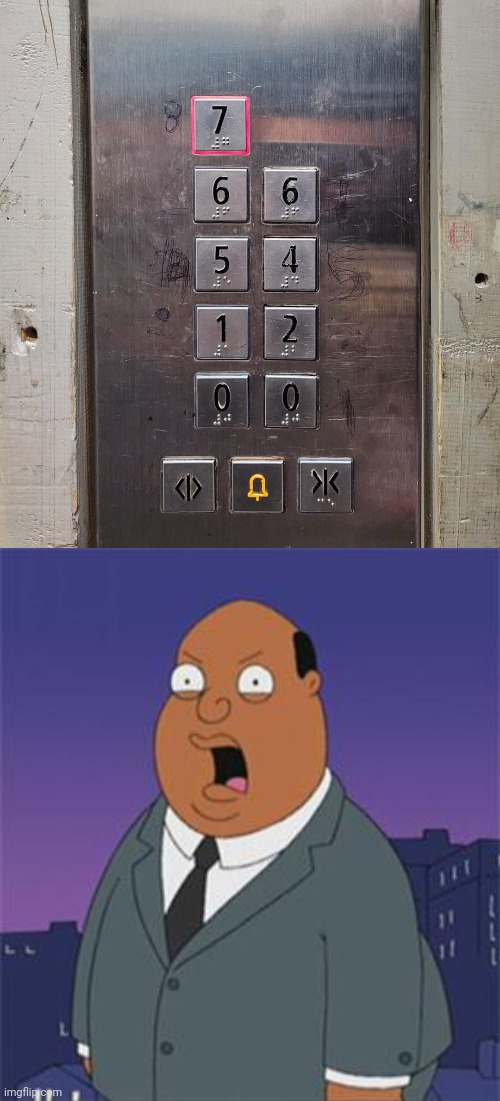 Bro got so mad that bro wrote the numbers with ink | image tagged in angry ollie williams,numbers,number,elevator,you had one job,memes | made w/ Imgflip meme maker