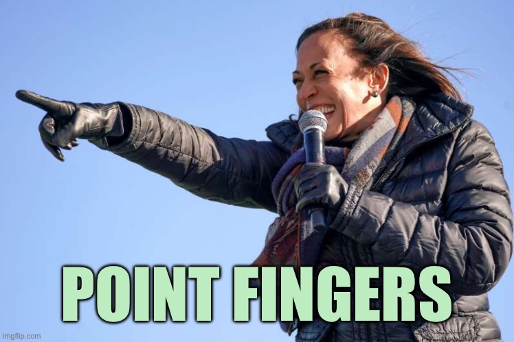 Kamala Harris pointing | POINT FINGERS | image tagged in kamala harris pointing | made w/ Imgflip meme maker