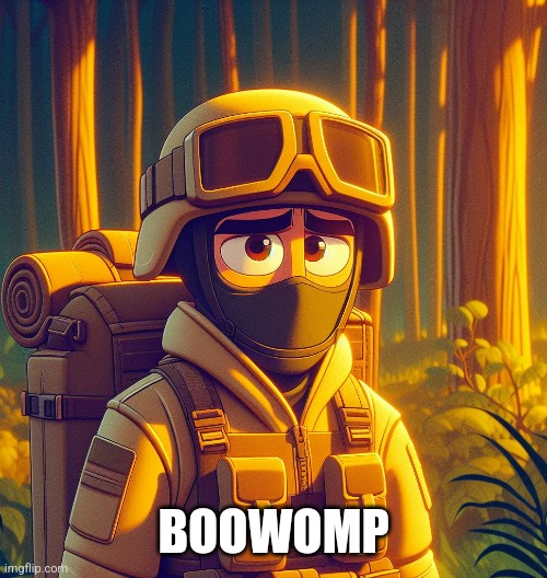 Sad US Soldier | BOOWOMP | image tagged in sad us soldier | made w/ Imgflip meme maker