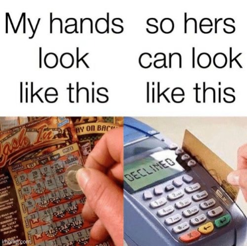 Gambling is a hell of a drug. | image tagged in hands,debt,poverty,addict,shut up and take my money | made w/ Imgflip meme maker