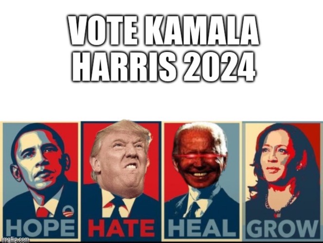 Be unburdened by what has been. | image tagged in donald trump,2024,kamala harris,obama,dark brandon | made w/ Imgflip meme maker