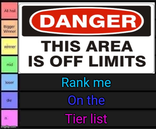 yoshi's tier list | Rank me; On the; Tier list | image tagged in yoshi's tier list | made w/ Imgflip meme maker