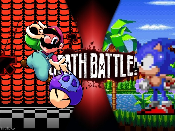 Super Mario VS Sonic The Hedgehog (Super Bad Mario VS Dorkly) | image tagged in death battle,mario,sonic | made w/ Imgflip meme maker