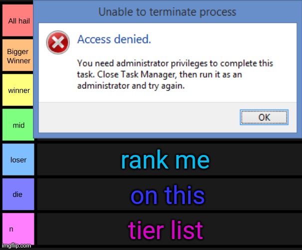 yoshi's tier list | rank me; on this; tier list | image tagged in yoshi's tier list | made w/ Imgflip meme maker