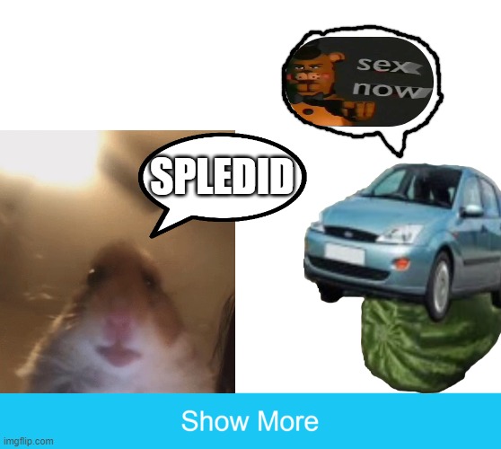 repost | SPLEDID | image tagged in show more | made w/ Imgflip meme maker