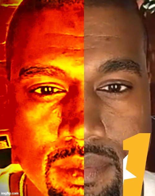 fnak1 | image tagged in kanye west stare | made w/ Imgflip meme maker