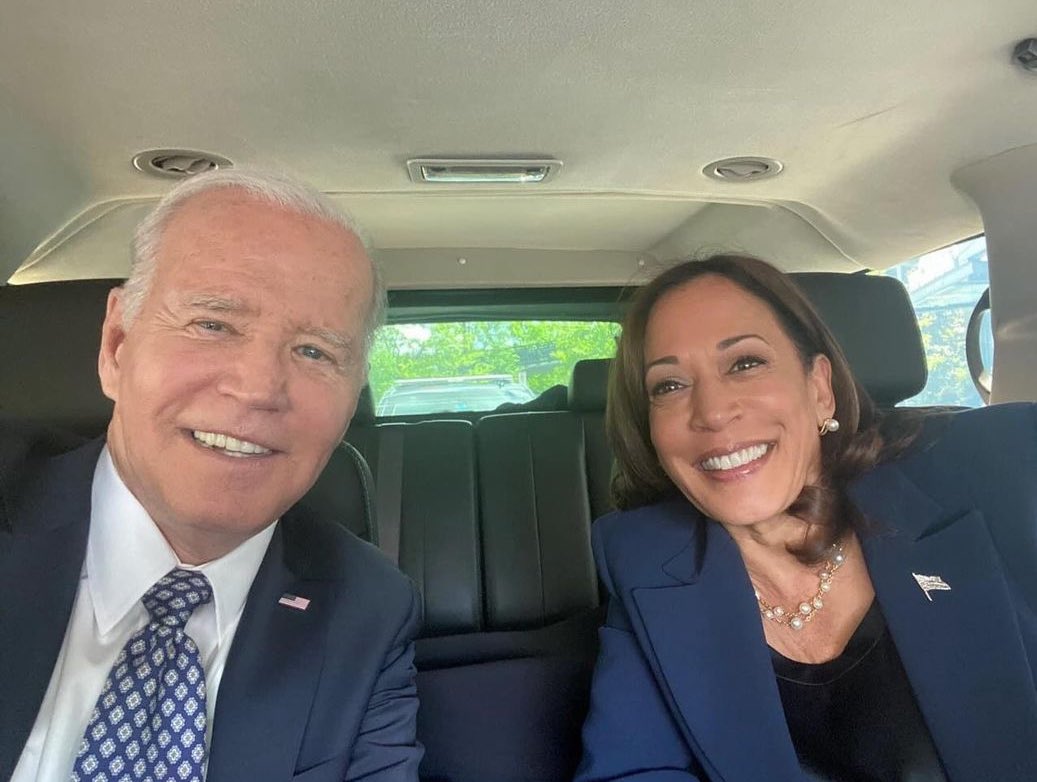 High Quality Biden Harris in car Blank Meme Template