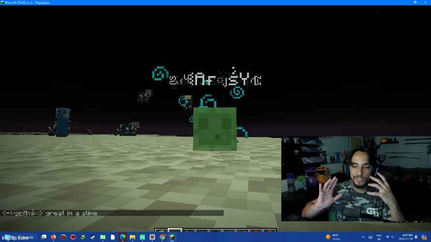 welcome to snapshot a or b where you can go to the moon as a slime | made w/ Imgflip meme maker