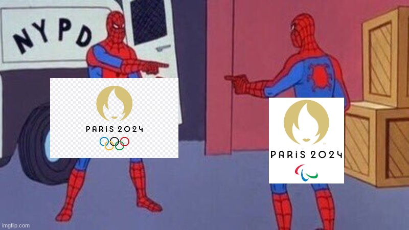 It's litterally the same f**king logo for both games! | image tagged in spiderman pointing at spiderman | made w/ Imgflip meme maker