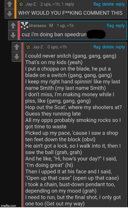 like just ban yourself you're a mod | made w/ Imgflip meme maker