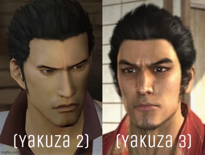 The jump from Yakuza 2 to Yakuza 3 is astoundingly good | made w/ Imgflip meme maker