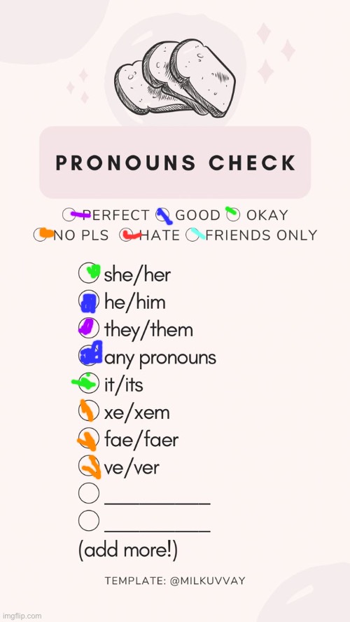 pronoun check | image tagged in pronoun check | made w/ Imgflip meme maker