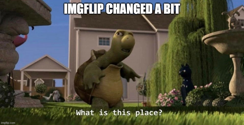What is this place | IMGFLIP CHANGED A BIT | image tagged in what is this place | made w/ Imgflip meme maker