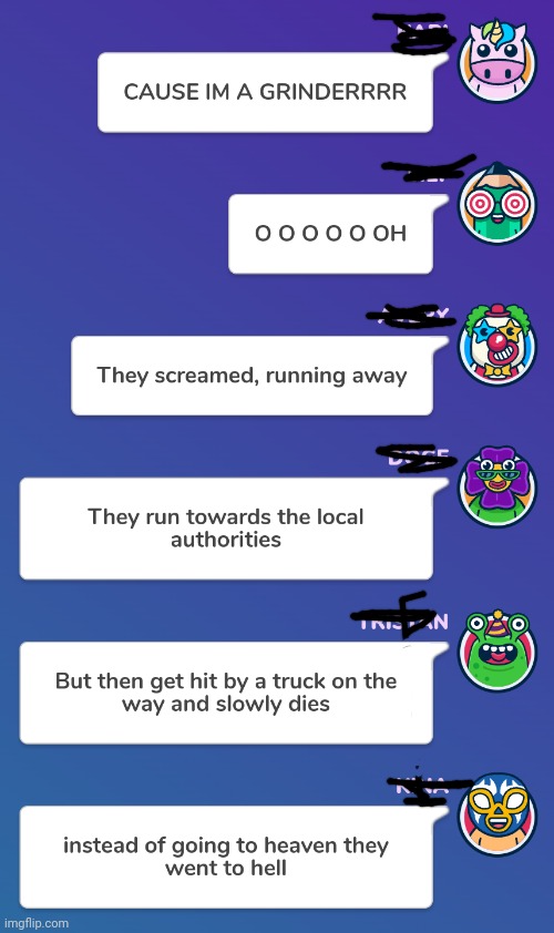 Old Gartic phone with my friends I'm bored | made w/ Imgflip meme maker